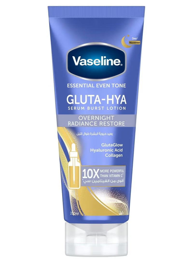 Gluta-Hya Serum Burst Lotion, Overnight Radiance Restore 200ml
